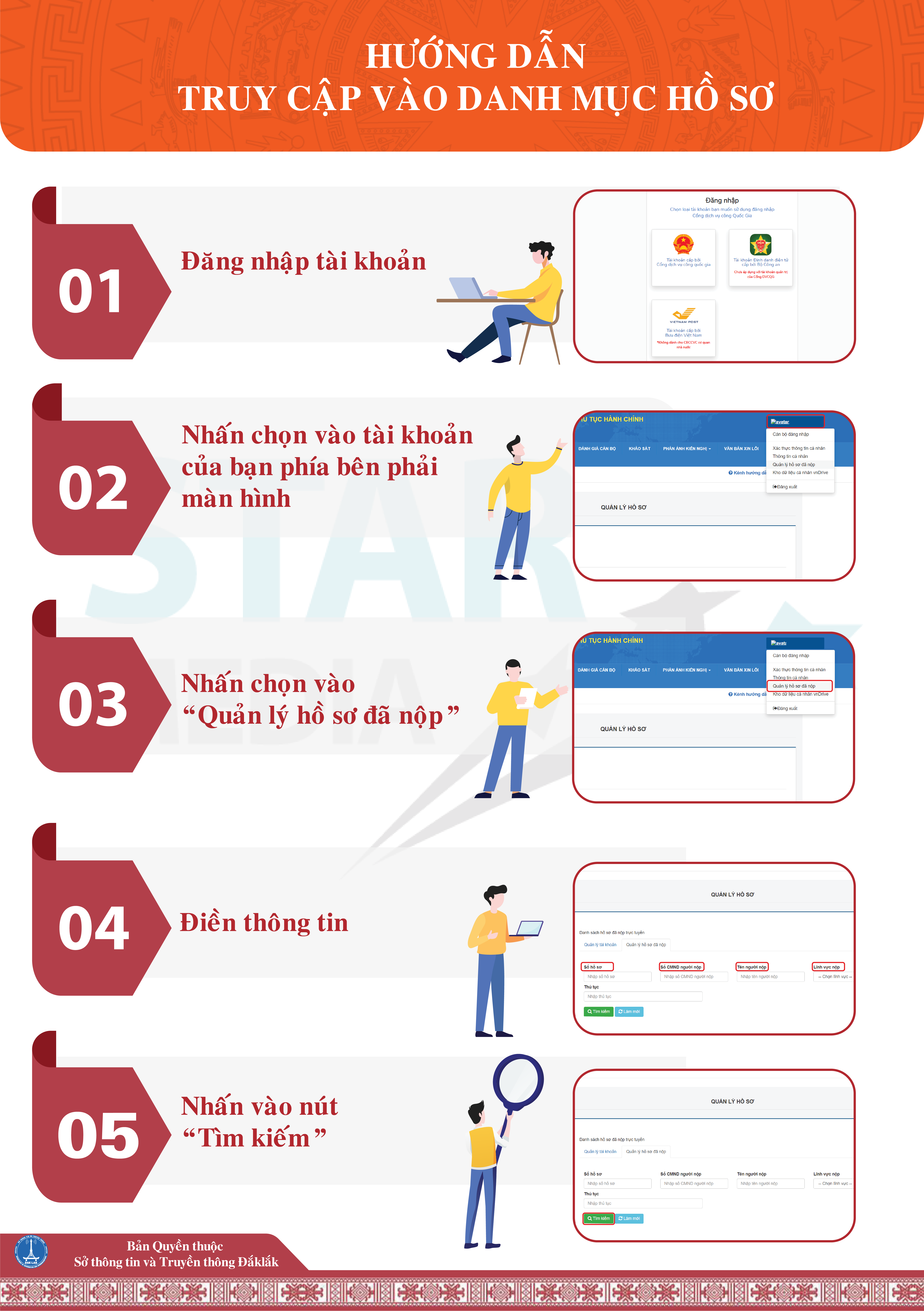 Nội dung 6 Hướng dẫn truy cập vào danh mục hồ sơ